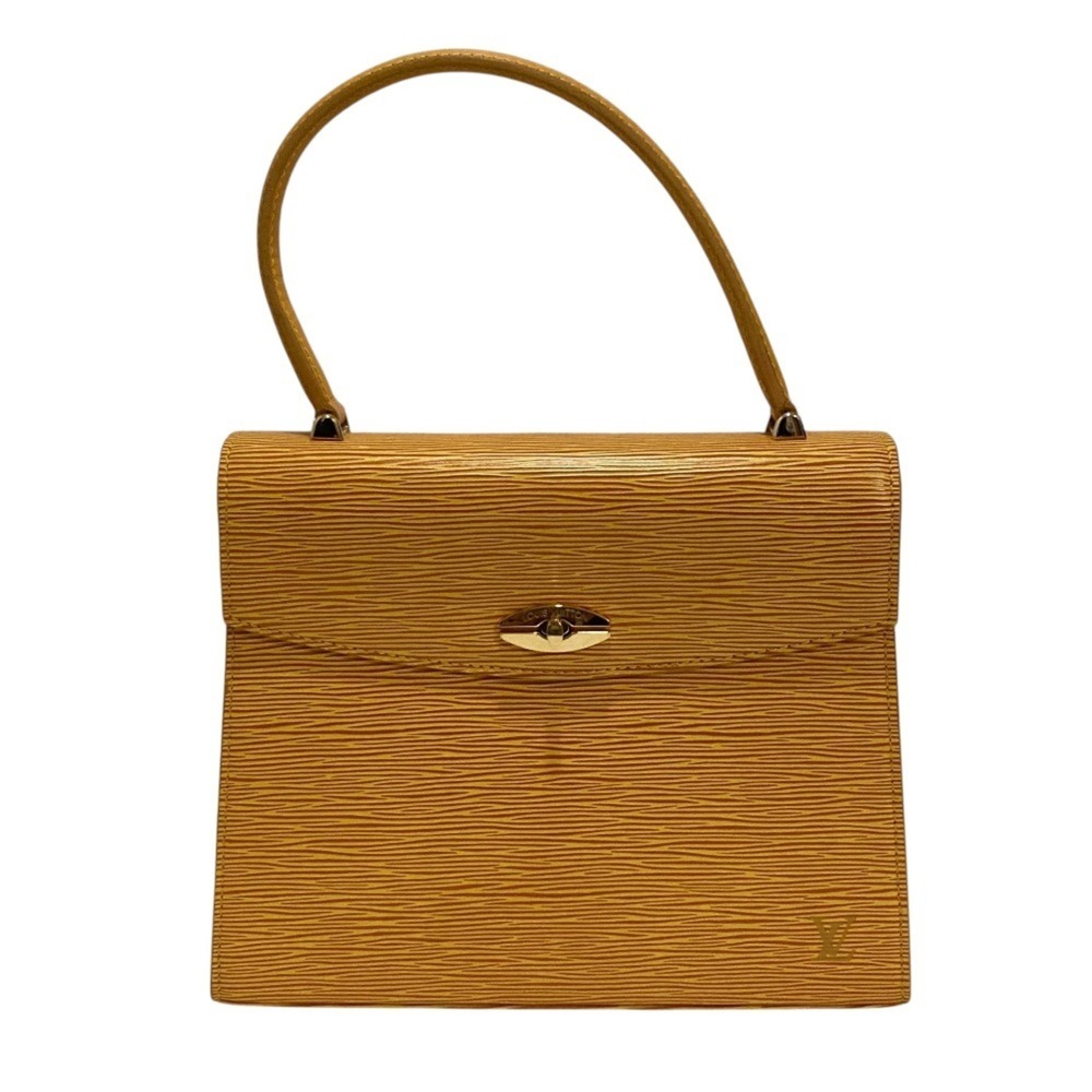 LOUIS VUITTON Louis Vuitton Epi Leather Malesherbes Handbag M52379 Jaune Yell...